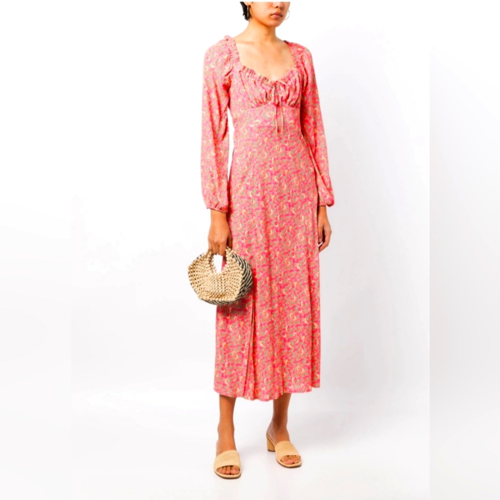 Rixo midi floral dress